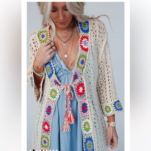 POL crochet women’s cardigan